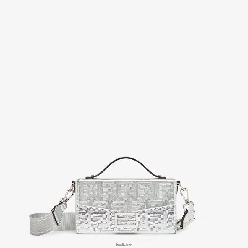 bolso de cuero laminado hombres Fendi accesorios plata J04T4L1815