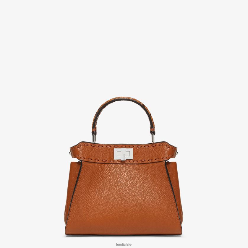 bolso selleria con pespuntes oversize y detalles ex ticos mujer