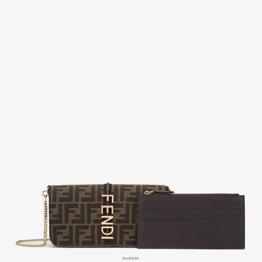 cartera de tela ff mujer Fendi accesorios marron J04T4L1415 J04T4L1415 Fendi Chile artesania de calidad Carteras Fendi Chile ofrece savoir faire e innovacion